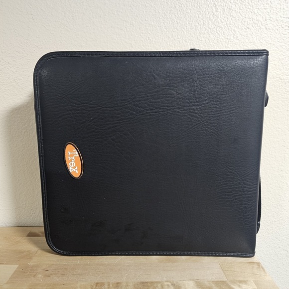 Trex 208 Slot CD DVD Game Disc Zip-Up Case/ Binder Storage With Carry Handle - Picture 1 of 8